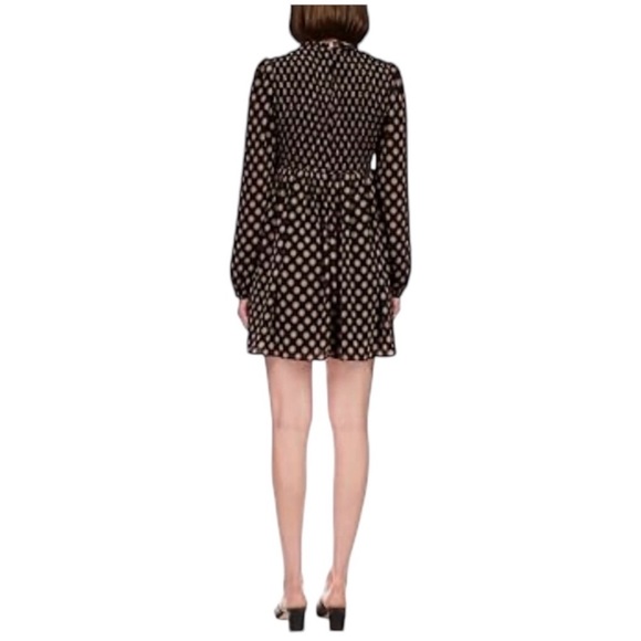 SANCTUARY Long Sleeve Mini Dress, Smocked Top, Hidden Rear Zipper, Size S. - Picture 2 of 14